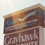 Kosak Chiropractic & Acupuncture roadside sign