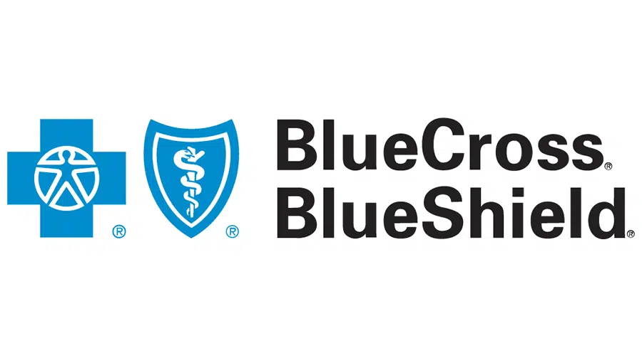 Blue cross blue shield health insurance logo.
