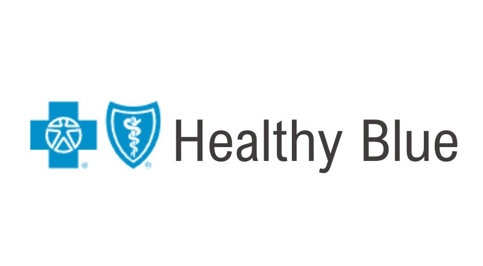 Healthy Blue care health insurance logo.