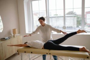 woman receiving chiropractic care